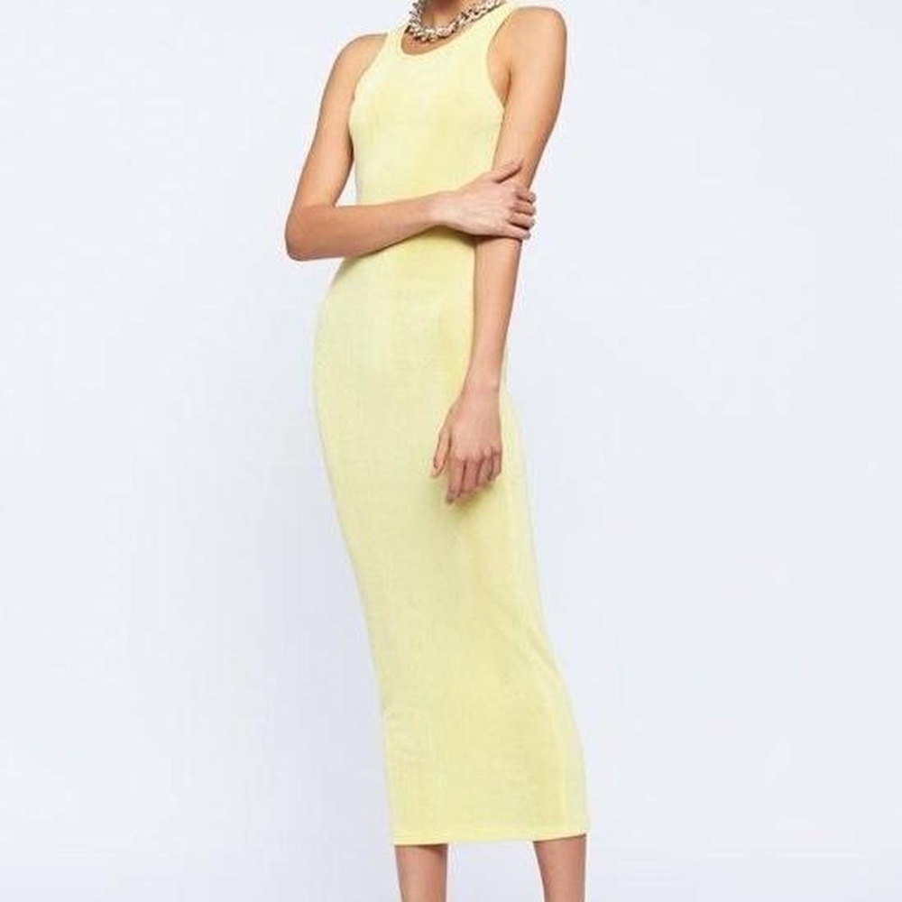 Lioness Womens Everlast Dress Yellow size Small